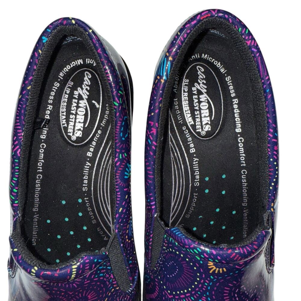 Easy Works By Easy Street Leeza Purple Slip-On Clog Women's Size 9.5 M - Picture 13 of 16